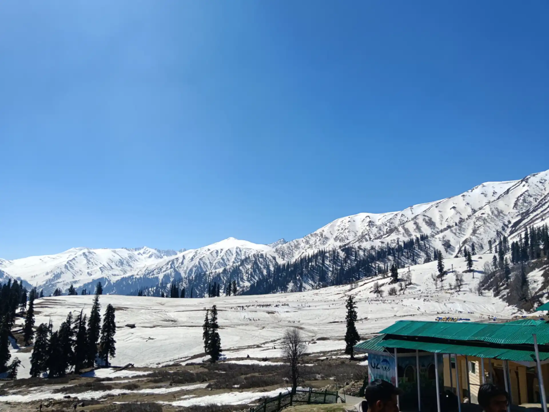 Snow-covered slopes of Gulmarg, Kashmir
